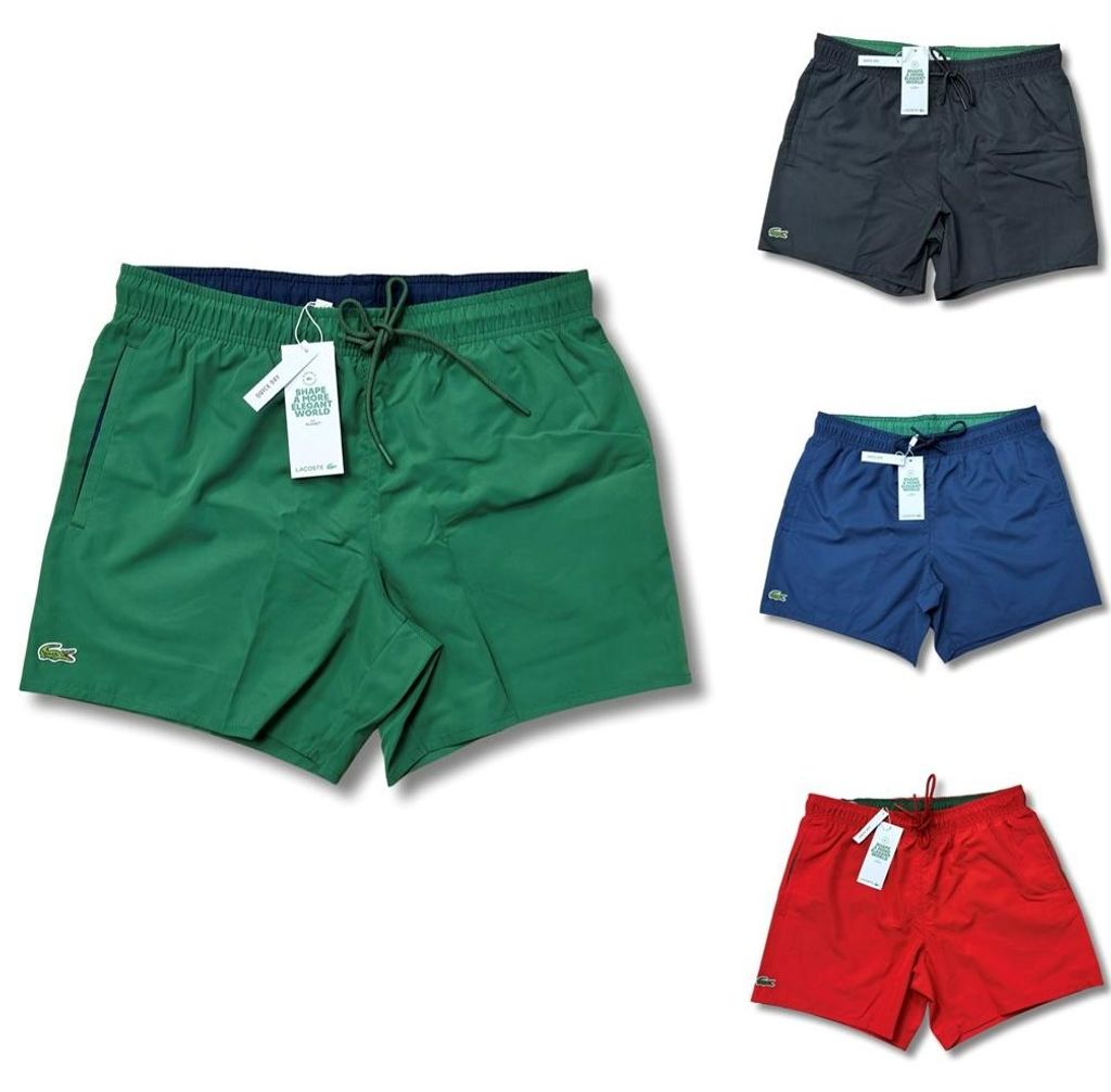 Lacoste Herren Badeshorts Quick-Dry Farbwahl Größe M-XXL Produktbild 