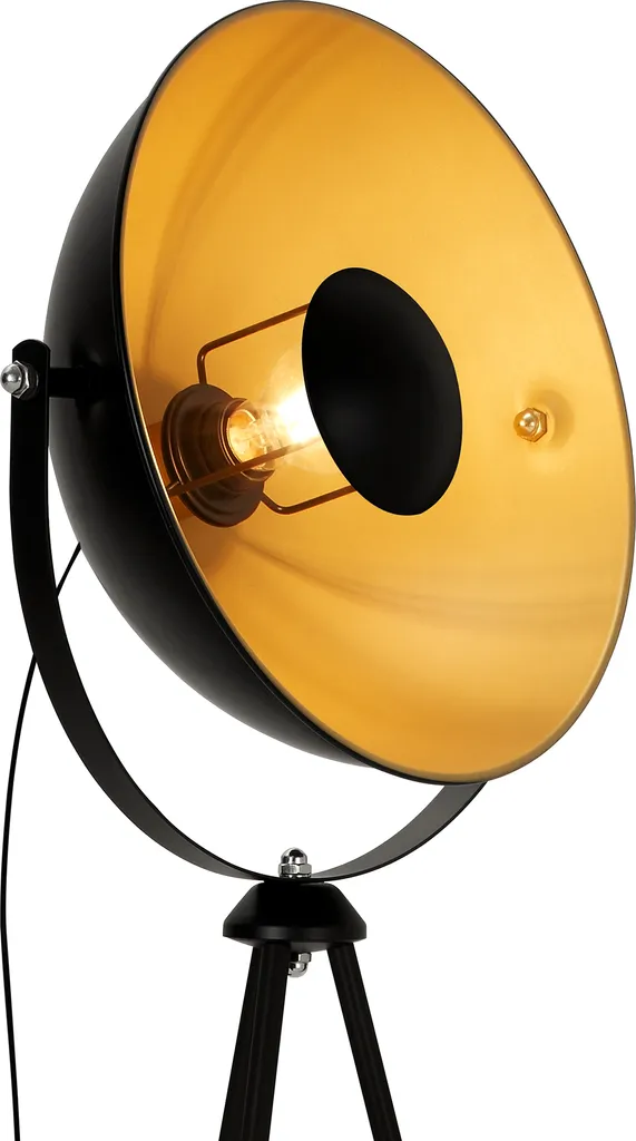 Lampada Industriale Metallo Briloner Sand 60W | Lampada Terra Retro Oro - 8