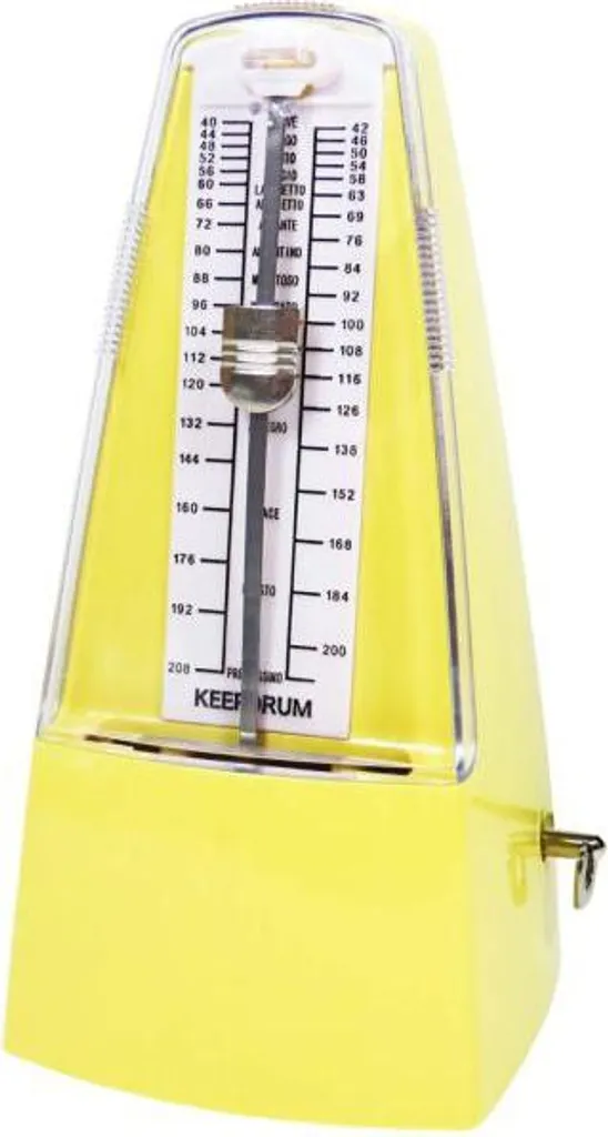 Métronome jaune keepdrum GMPL YW pour travailler le rythme au quotidien