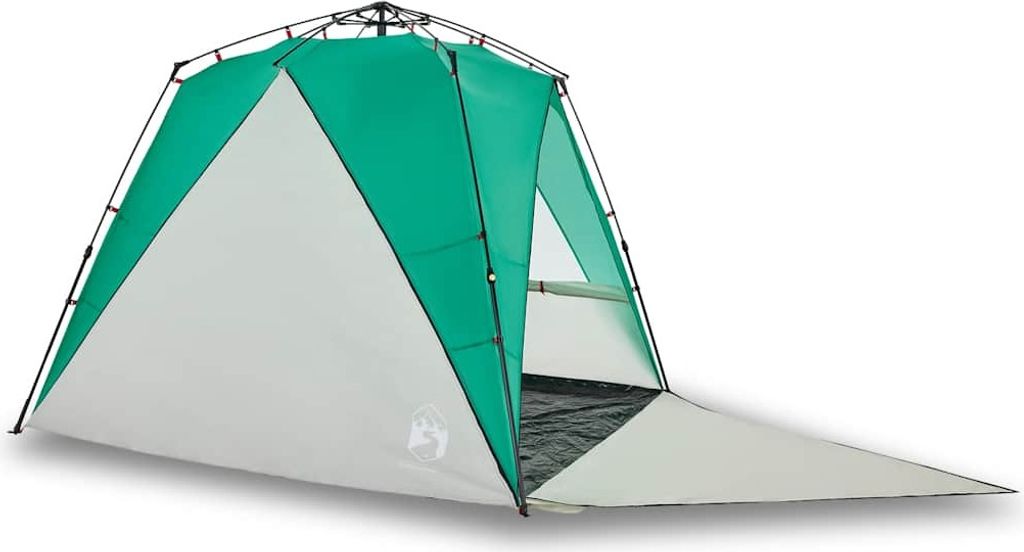 vidaXL Strandzelt 4 Personen Seegrün Quick Release Wasserdicht