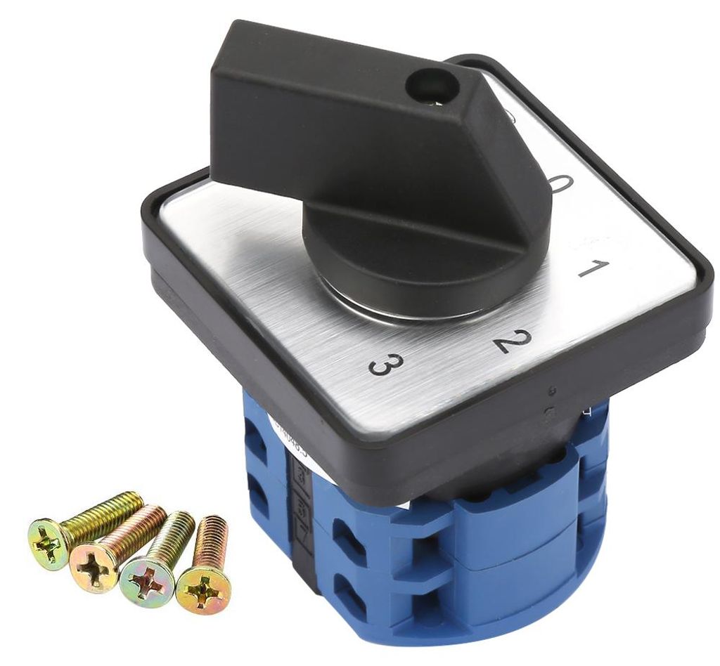 Drehnockenschalter, 4-Positionen-Schalter, kompakter 2-poliger Kunststoff für E-Strom