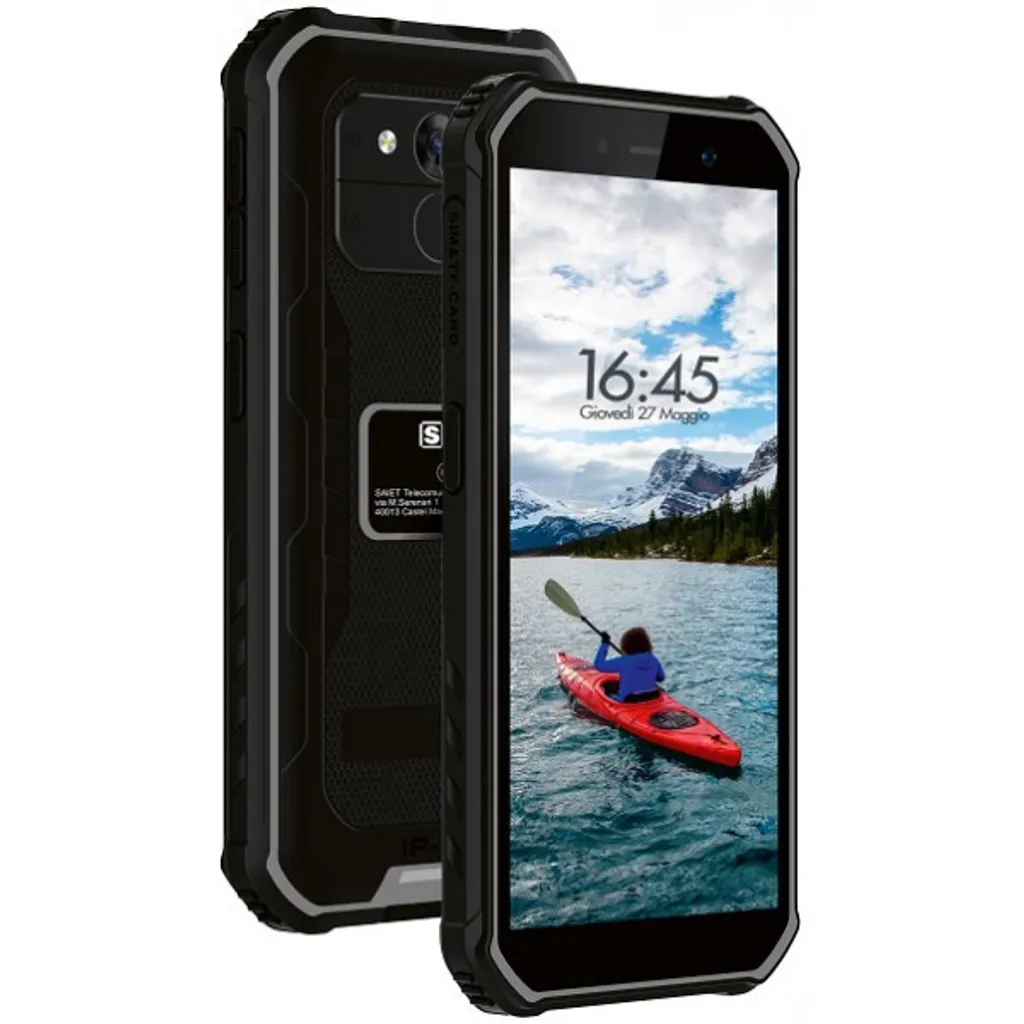 Smartphone Saiet STS551 4G Écran 5,5 Pouces 32 Go Android 10 Noir et Gris