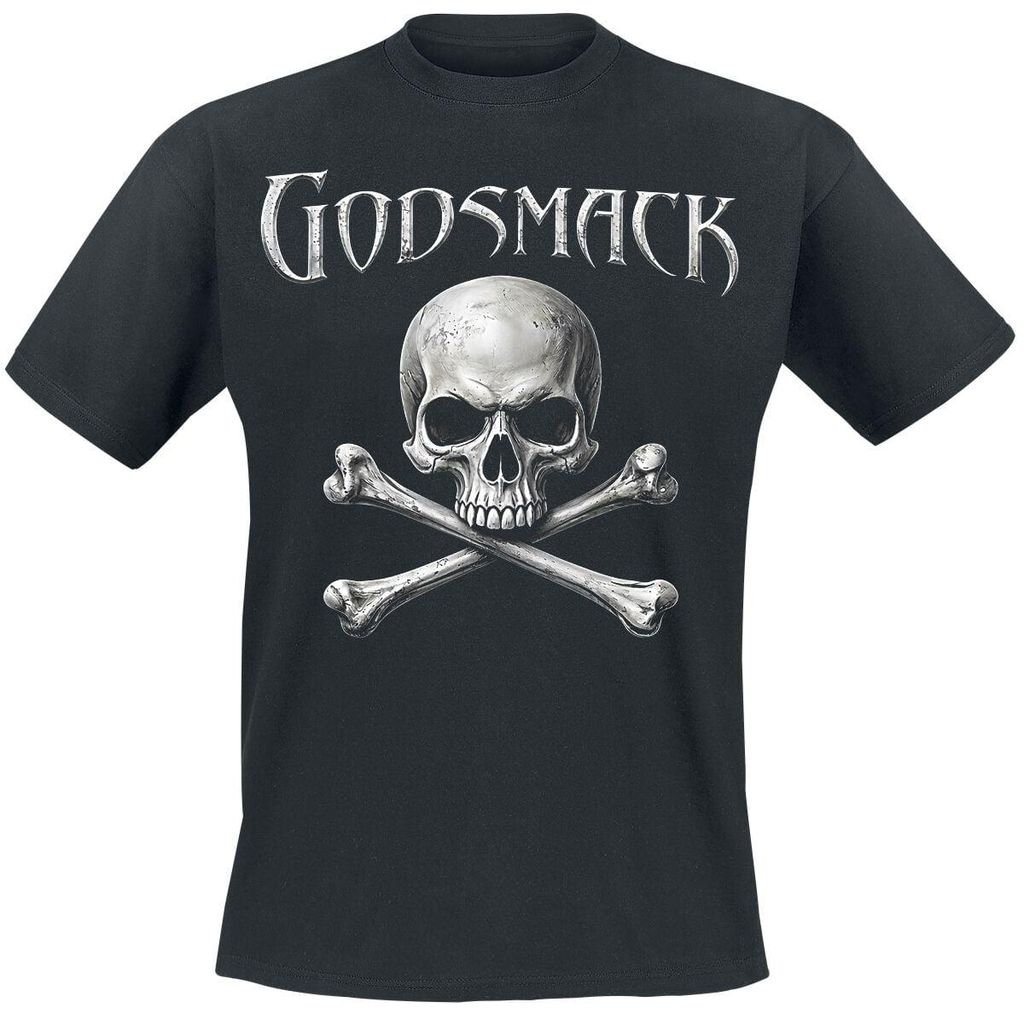 Godsmack T-Shirt Herren Bad Boys Skull schwarz L Produktbild 