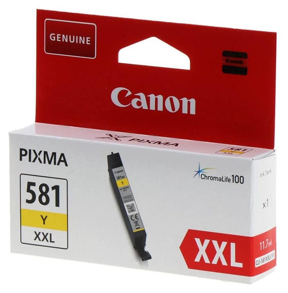 Canon CLI-581 XXL Gelb Tintentank, sehr hohe Reichweite, Produktbild 