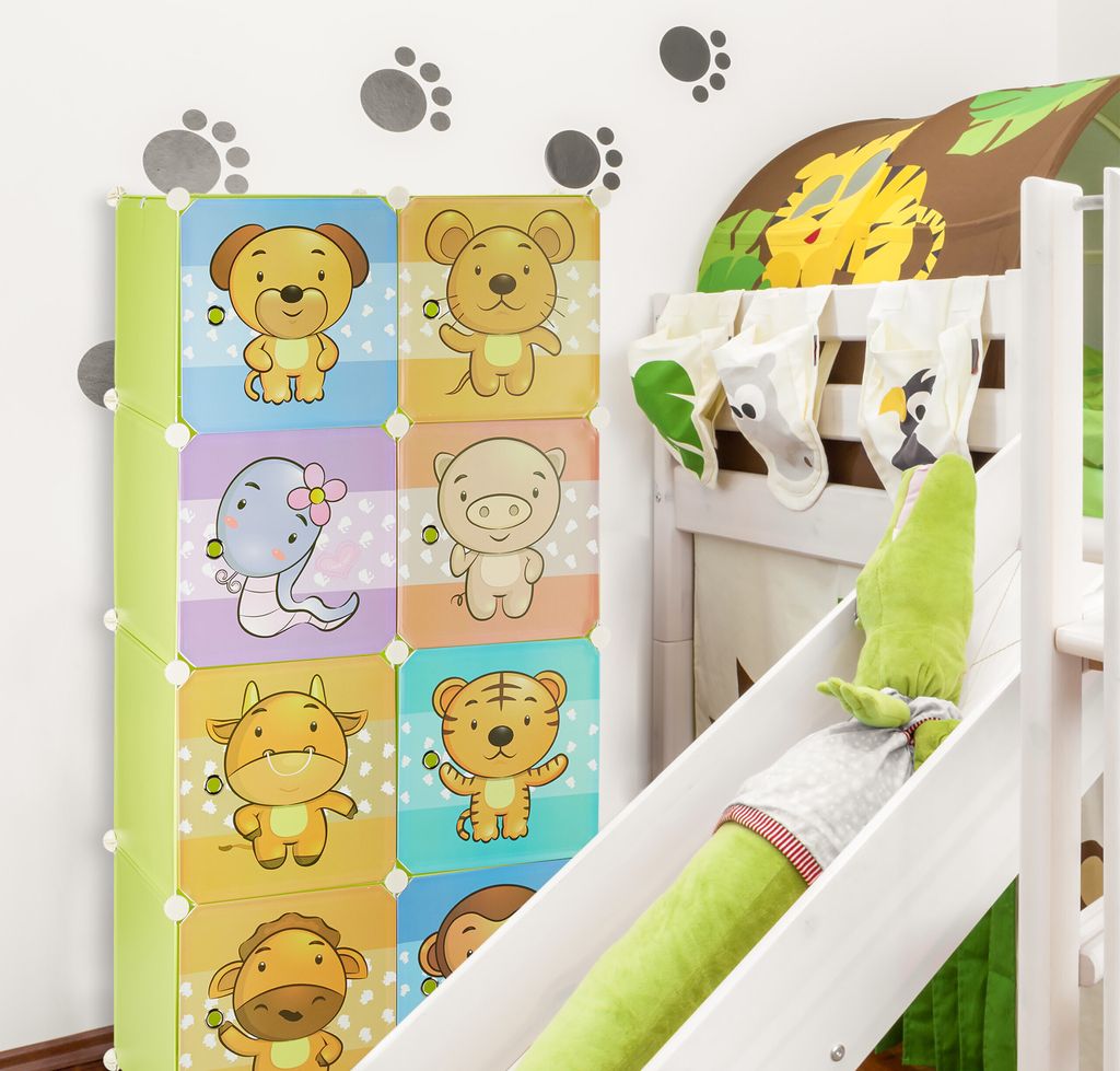 relaxdays Kinderregal Stecksystem Produktbild 2