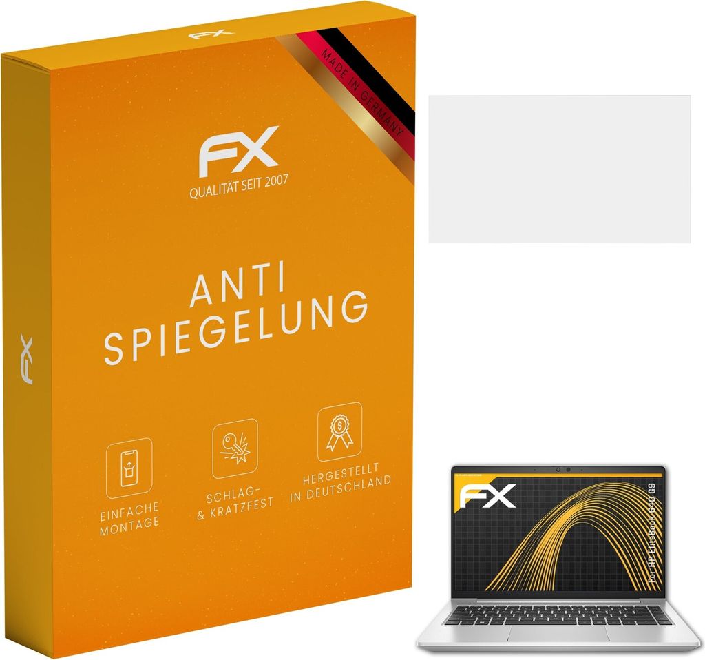 atFoliX FX-Antireflex 2x Schutzfolie kompatibel mit HP EliteBook 640 G9 Displayfolie