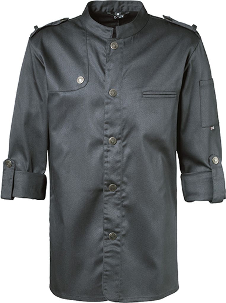 Exner Kochjacke Bikerstyle mit Schulterklappen