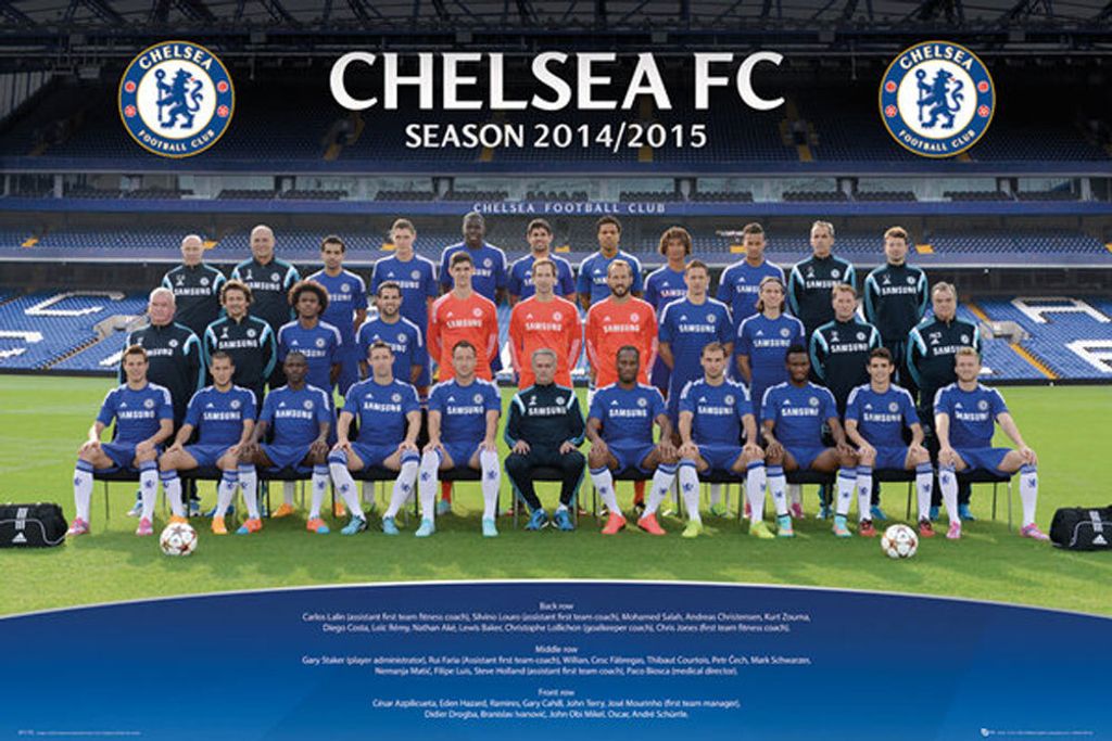 Fußball - Poster - Chelsea - Team Photo 14/15
