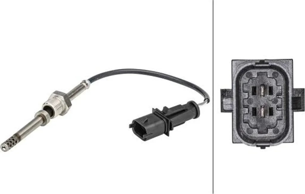 Sonde de température échappement pour Opel Astra J et Corsa D HELLA 6PT