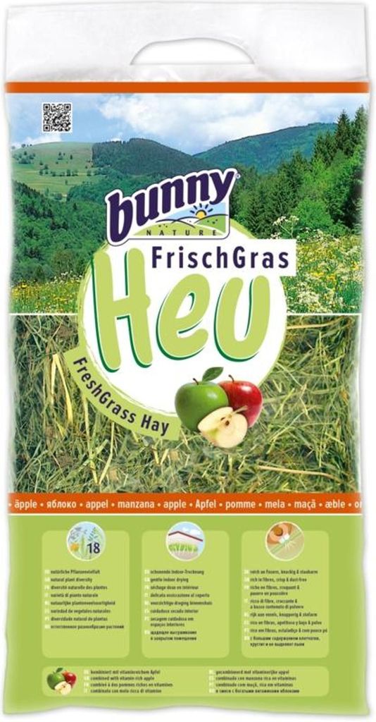 Bunny FrischGras Heu Apfel 500g Produktbild 