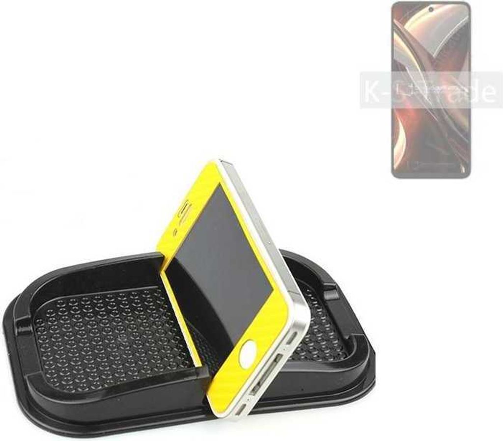 K-S-Trade Auto Anti Rutsch Matte Smartphone-Halter kompatibel mit UMIDIGI A13 Pro Max 5G Haft Pad Armaturenbrett Handy-Halterung Silikon