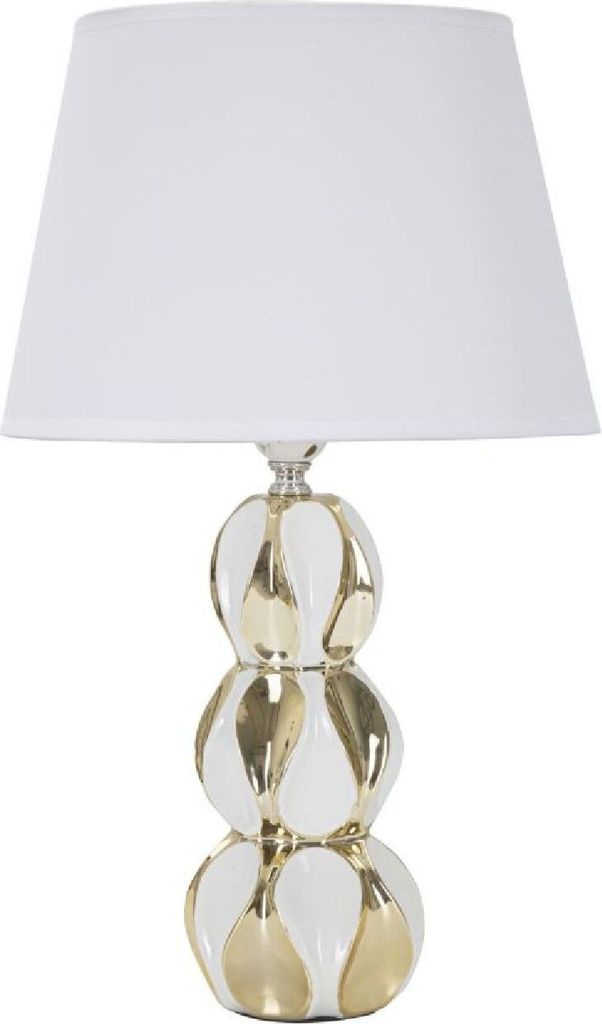 Mauro Ferretti Tischlampe Glam Bälle E27 Ø 28x46 cm weiß gold