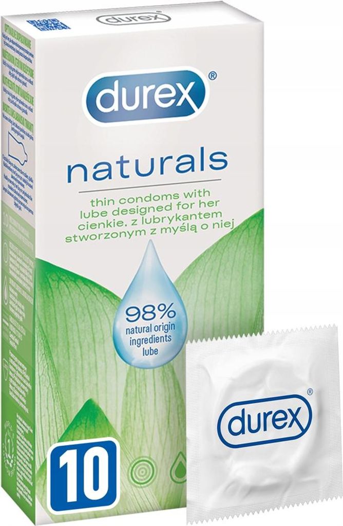 Durex Naturals preservativi lubrificati sottili per donne, Immagine del prodotto 