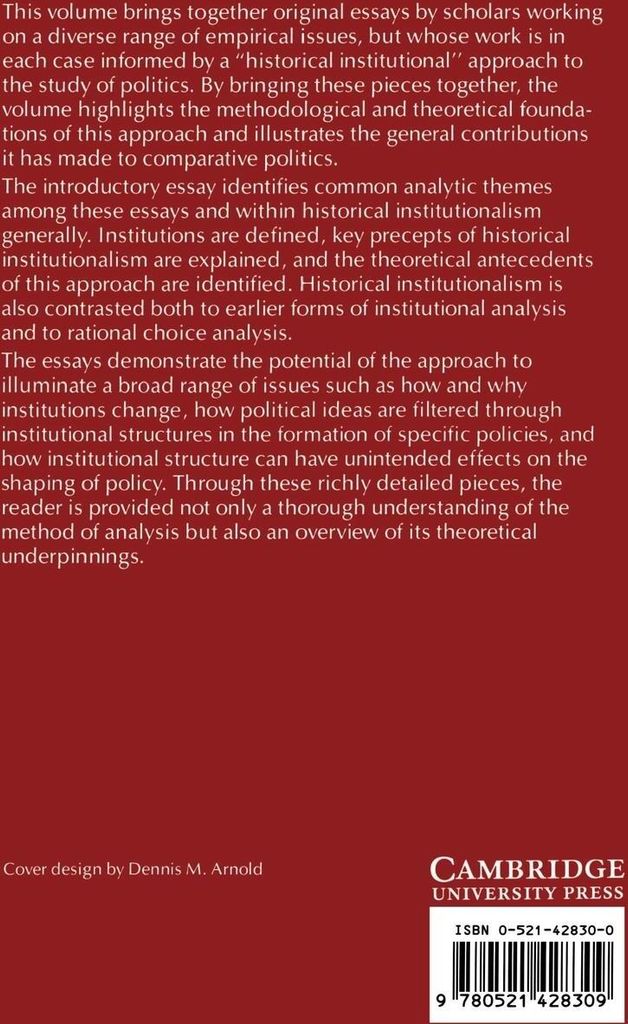 Structuring Politics