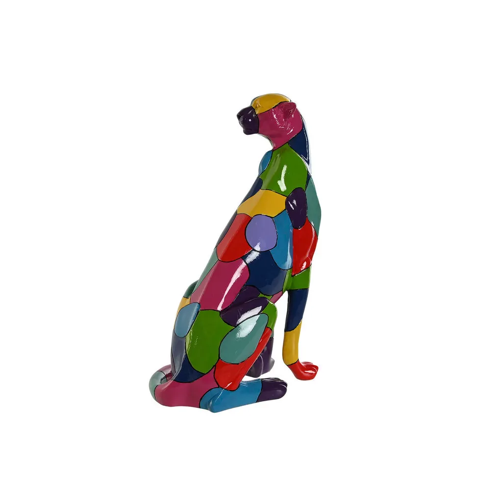 Statue Panthère Multicolore - Objet de Décoration Design 41 cm de Haut - 3