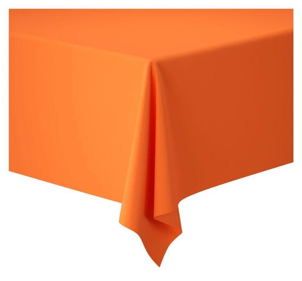 Duni Dunicel Tischdecke Tischdeckenrolle, Sun Orange, 1,18m x 25m - 2 Stück