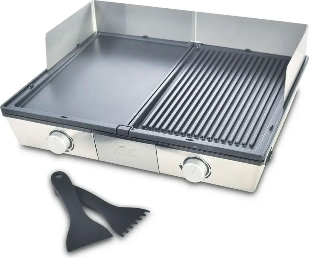 Grill stołowy SOLIS 2200 W, 2 płyty grillowe z powłoką Zdjęcie produktu 