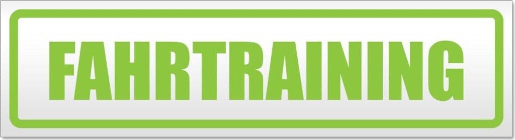 Fahrtraining Magnetschild Schild magnetisch