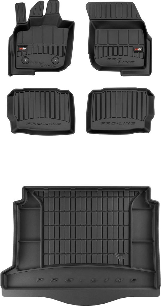 FROGUM Gummimatten Auto Fußmatten + Kofferraummatte für Ford Mondeo V 2014-2022