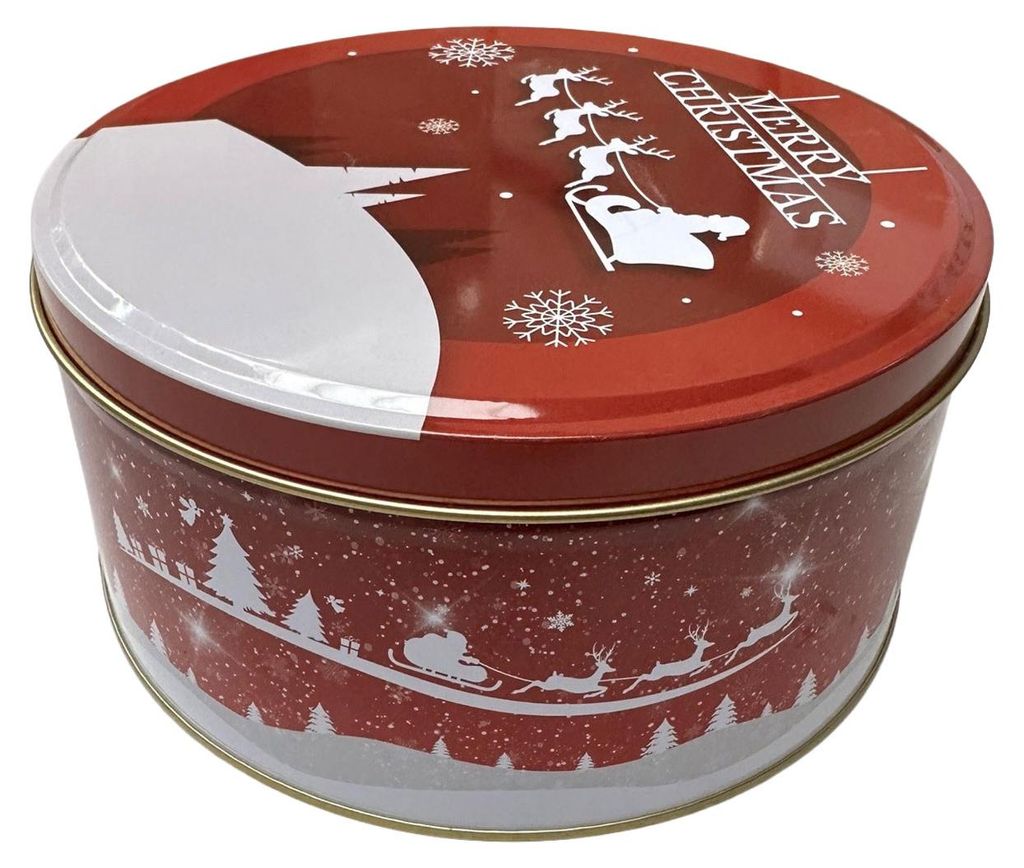 Gebäckdose "Merry Christmas" | 28 * 18 cm | Rot Produktbild 