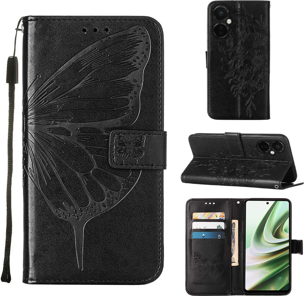 Cover Antiurto OnePlus Nord CE3 con Slot Carte e Funzione Stand