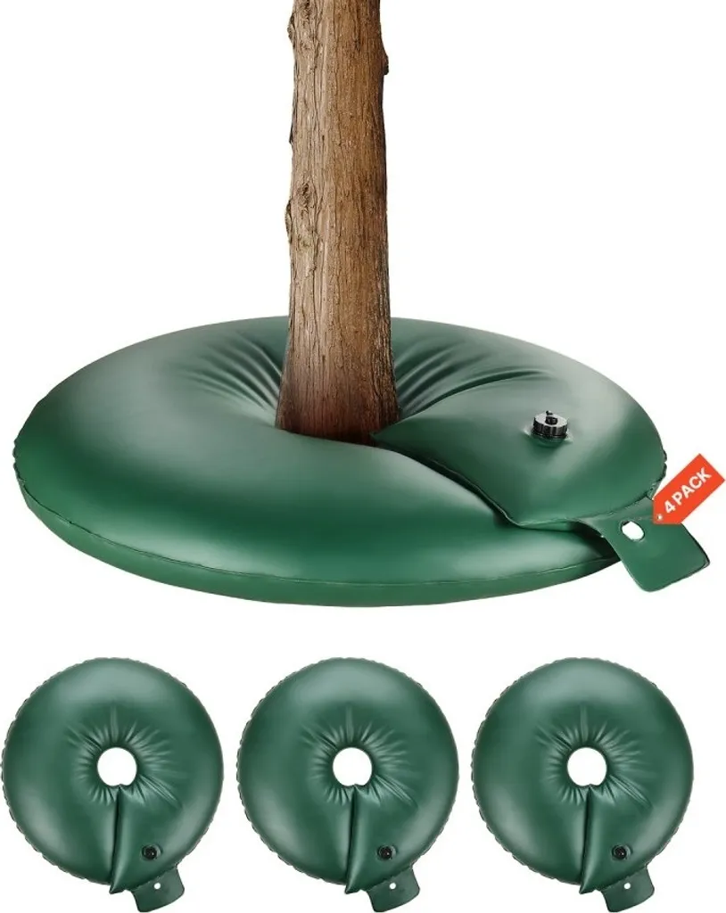 Anneau d'arrosage pour arbres 75,7L - Set de 4 sacs d'irrigation jardin