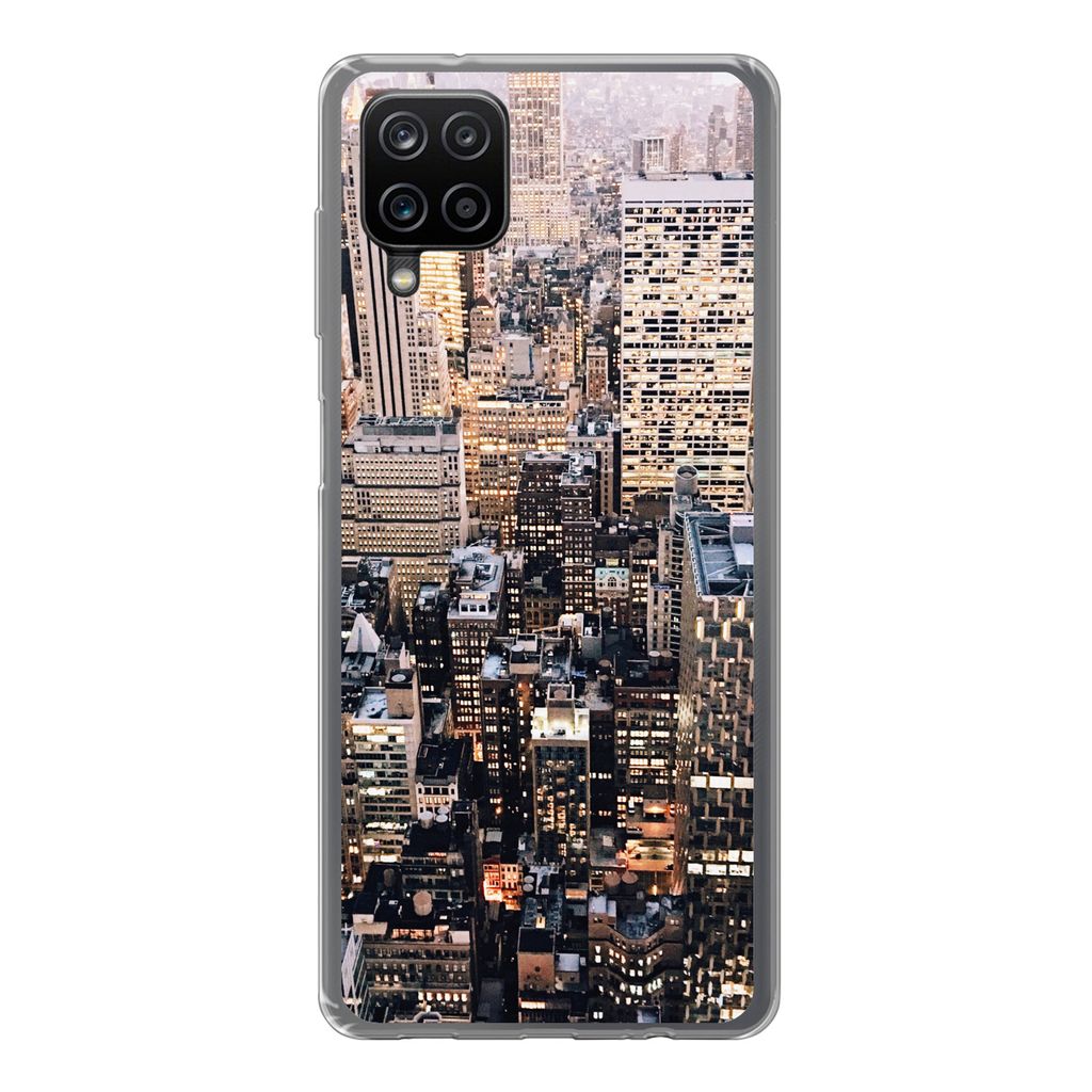 MuchoWow Handyhülle Schutzhülle Hülle für Samsung Galaxy A12 New York - NYC - Amerika Silikon Softcase Handy Hülle - Bild