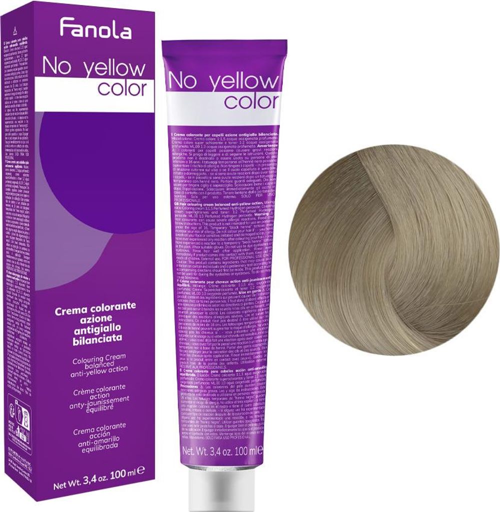 Fanola No Yellow 9 Haarfarbe 100 ml Produktbild 