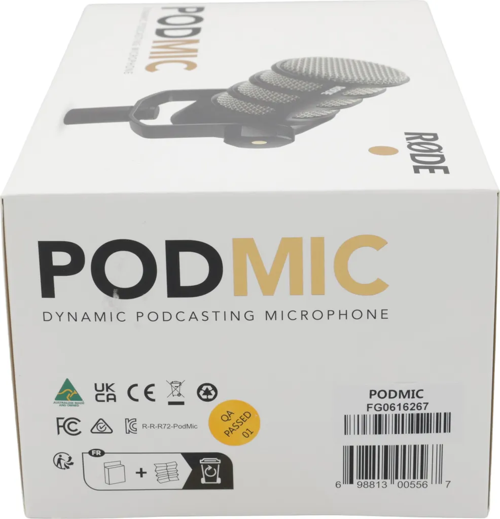 Microfono RØDE PodMic Nero per Podcast e Streaming - Audio XLR Premium - 15