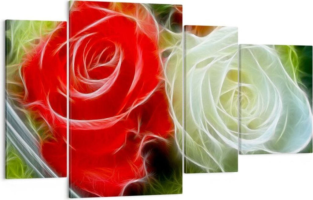 Bild auf Leinwand - Leinwandbild - Blumen Blumenstrauß Rose Produktbild 