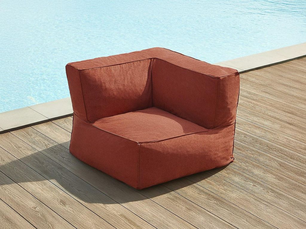 Gepolsterter Eck-Gartensessel - Terracotta - NOUMARA von MYLIA