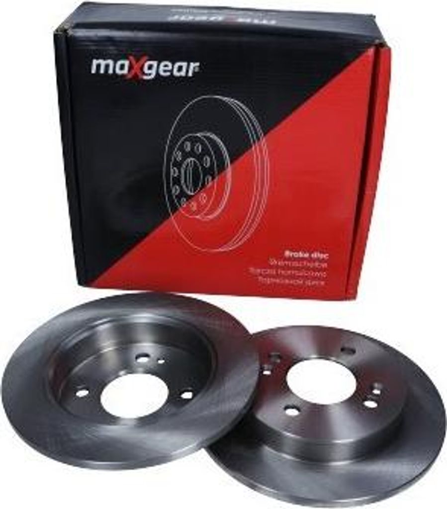 2x MAXGEAR Bremsscheibe 19-1938 hinten für HYUNDAI i10 (PA) Produktbild 