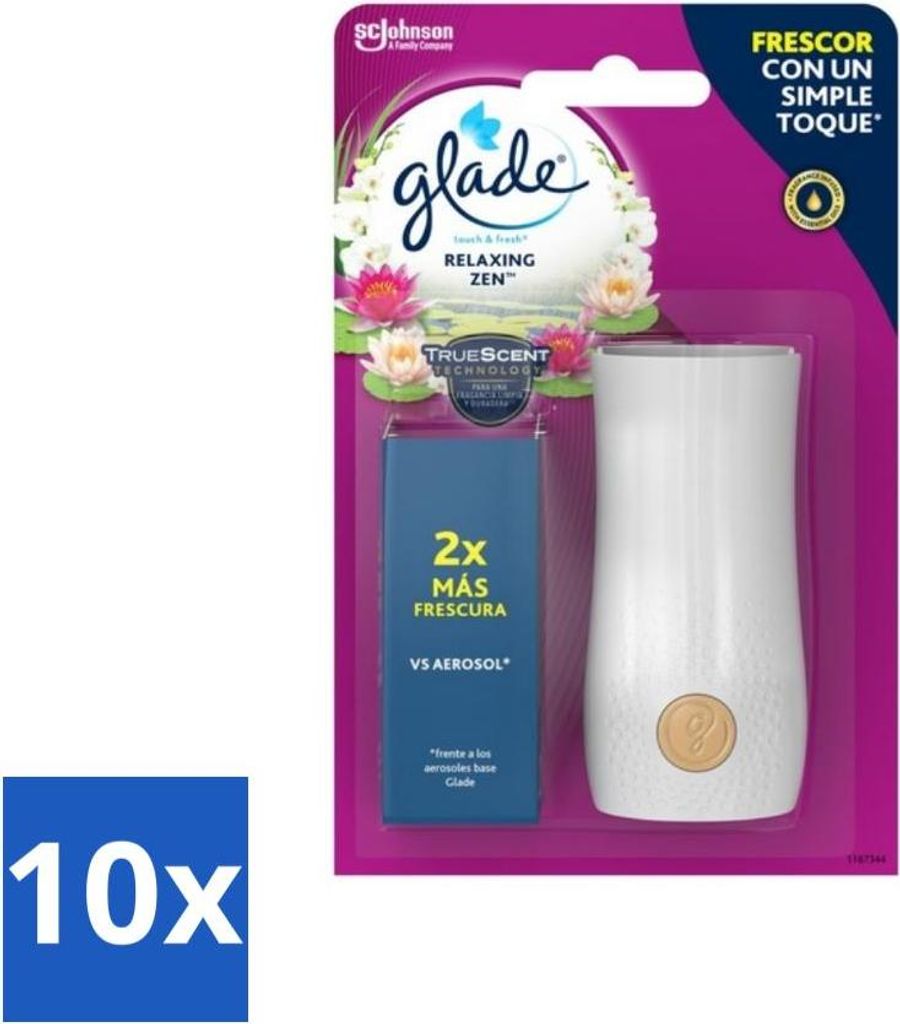 Glade - Touch & Fresh - Entspannendes Zen - 10 ml - Vorteilspack - 10 Stücke