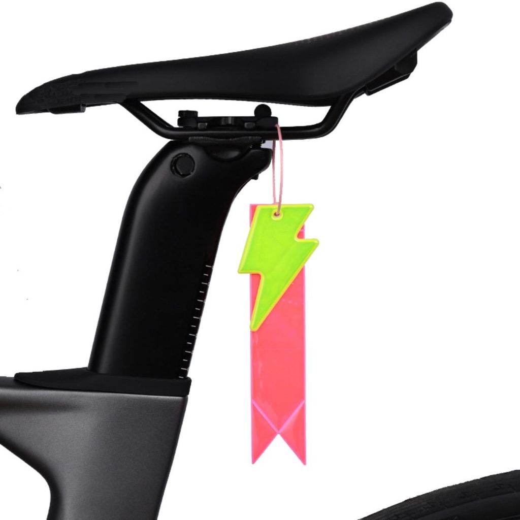 INF PVC Reflektoranhänger mit Stahlring für Fahrrad und Rucksack