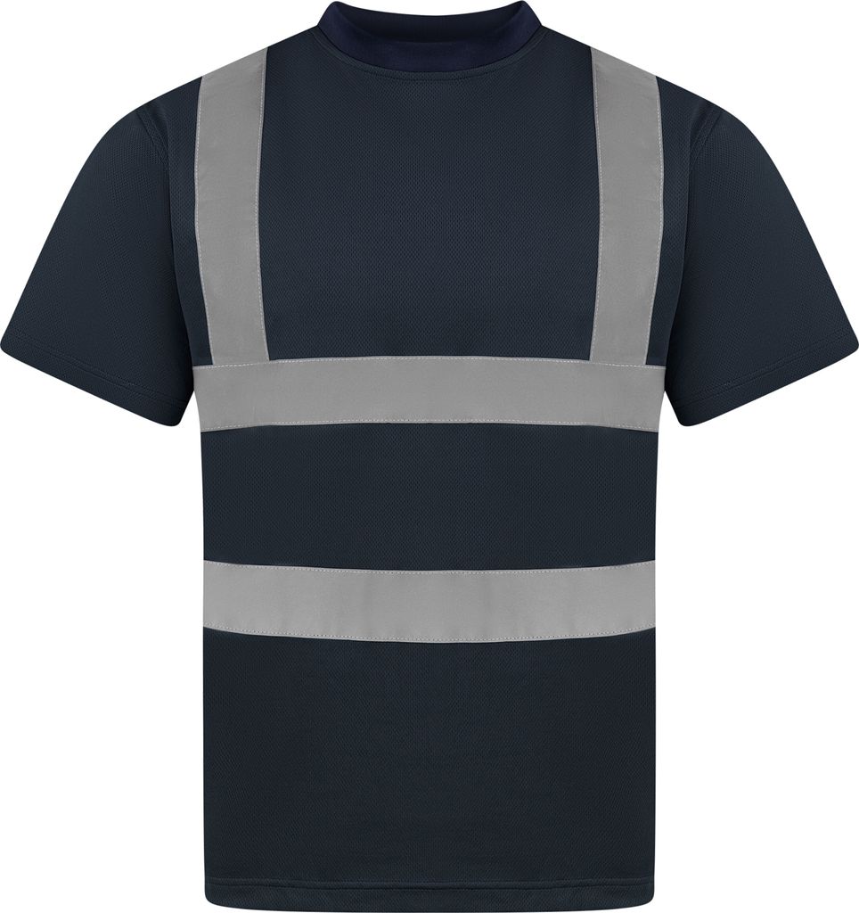 Korntex KXS | Herren Hi-Viz Workwear Arbeits T-Shirt EN ISO 20471 - Farbe: Navy - Größe: 5XL