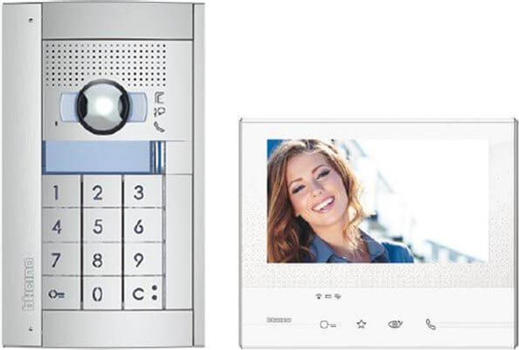 Bticino Flex ONE Video-Set mit Türstation SFERA inkl. Codelock + CLASSE300 X13E 365911