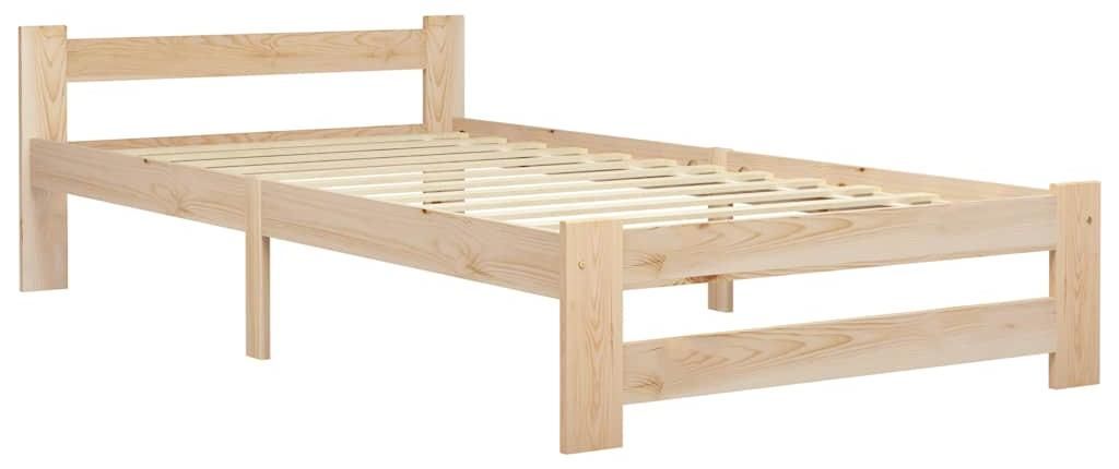 vidaXL Posteľ z masívneho dreva Borovica 100x200 cm Obrázok produktu 