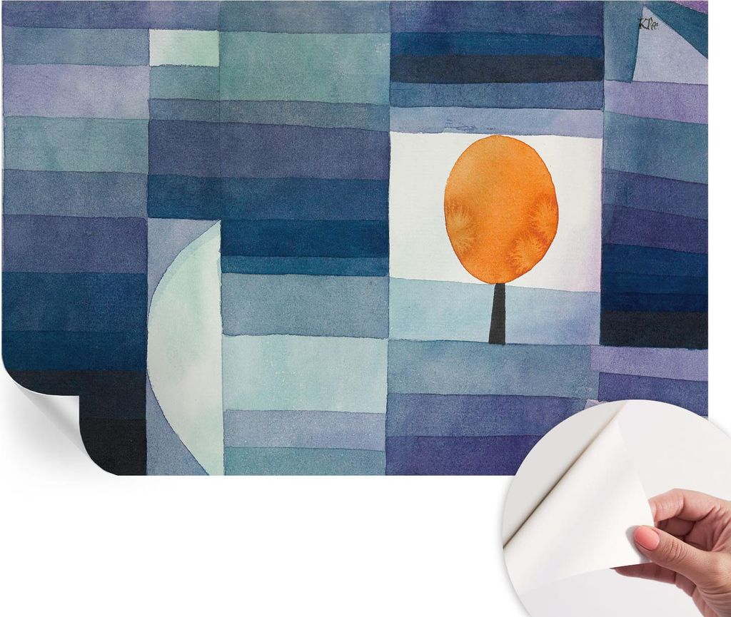 Selbstklebende Wandtapete - Dekorative Tapete für Wohnzimmer - Klebefolie für Wandbilder - Tapetenfolie für Wanddekoration - 104x70 cm - Abstrak...