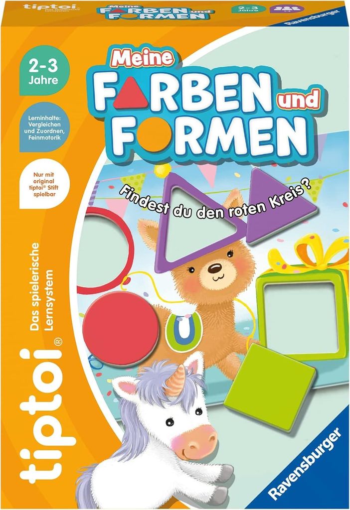 Ravensburger tiptoi Spiel 00168 - Meine Farben und Formen, Lernspiel für Kinder ab 2 Jahren