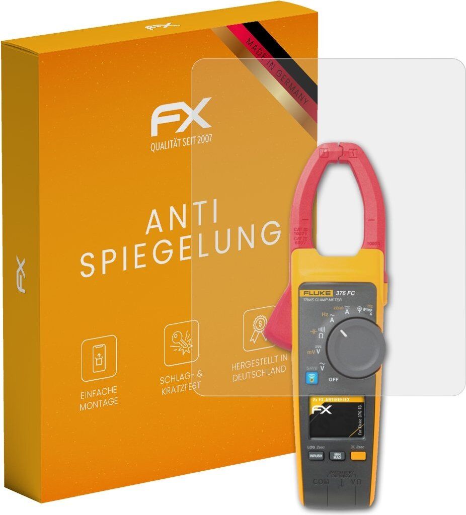 atFoliX FX-Antireflex 2x Schutzfolie kompatibel mit Fluke 376 FC Displayfolie