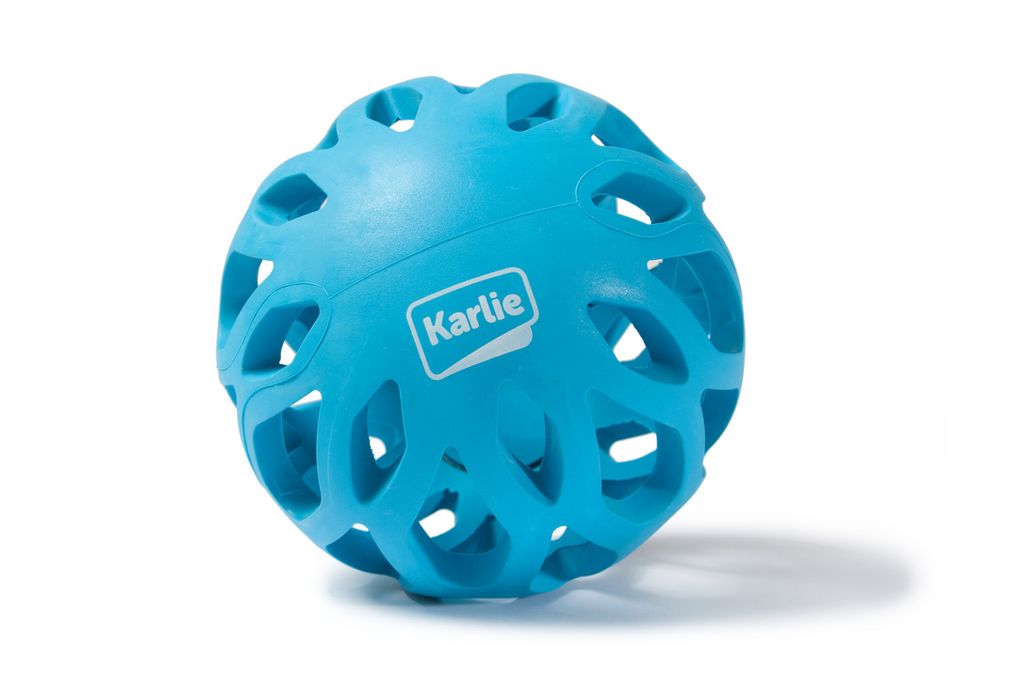 Karlie Gitterball Koko - Hundespielzeug - Gummi - Blau - 11 cm