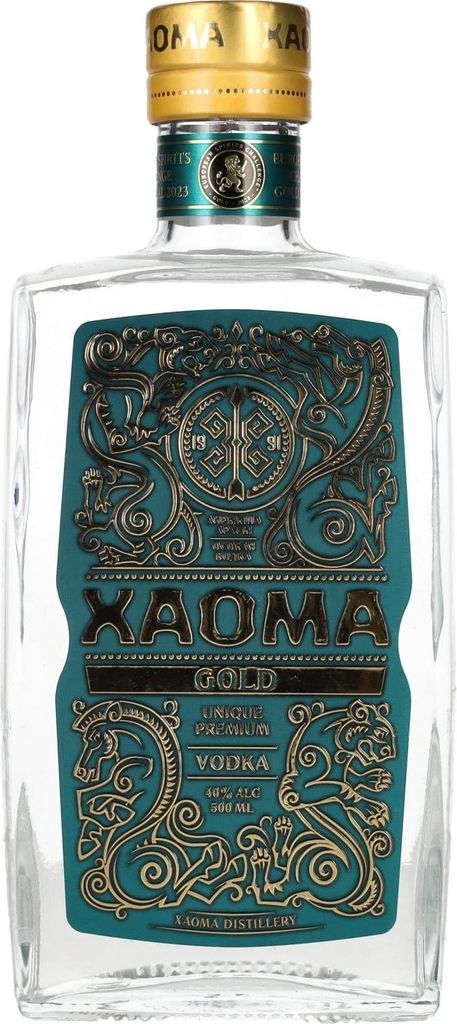 XAOMA Gold Premium Vodka 40% Vol. 0,5l Produktbild 