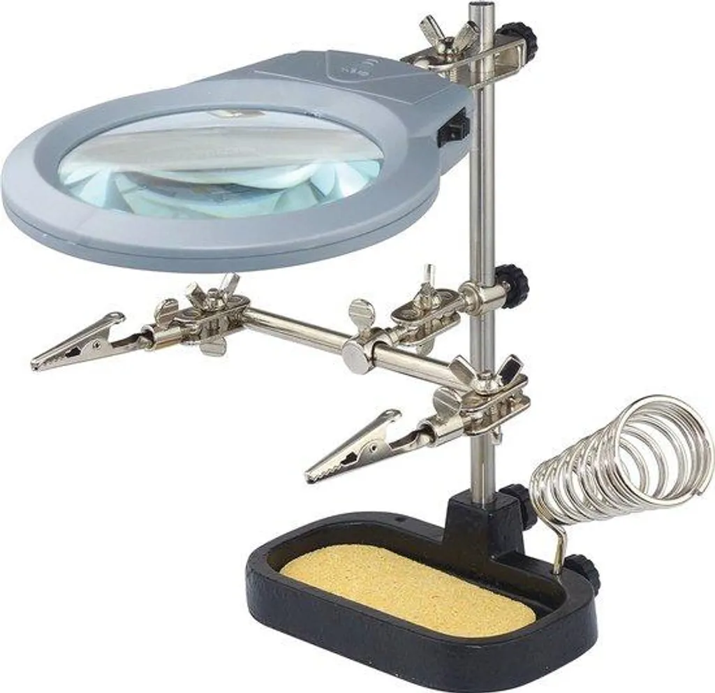 Accessoire de Soudage Anti-Tremblement avec Loupe LED et Zoom Haute Résolution