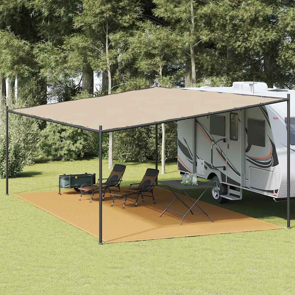 Zeltteppich Sandfarbe 400x800 cm HDPE, Sonstiges Zeltzubehör DesignMöbel Neu