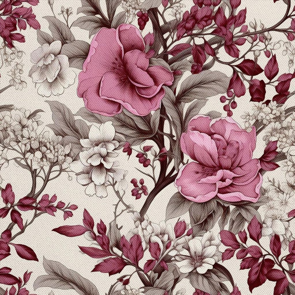 OUTDOOR DEKOSTOFFE OXFORD - Motiv Blumen I DX5513