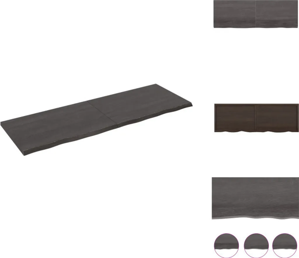 vidaXL Mensola Legno Rovere Grigio 180x60 - Atmosfera Calda Casa