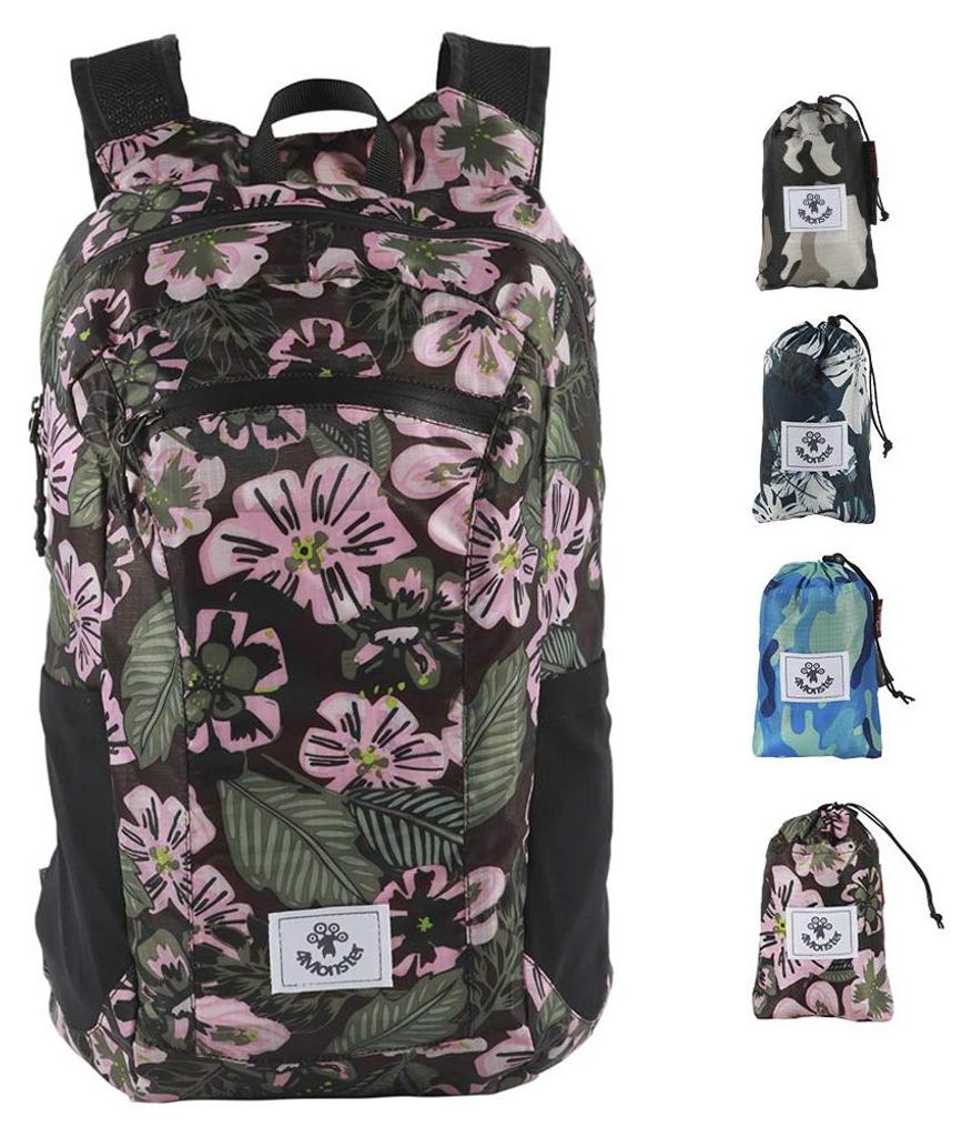 Zaino pieghevole 4Monster, ultra leggero, unisex, ideale Immagine del prodotto 