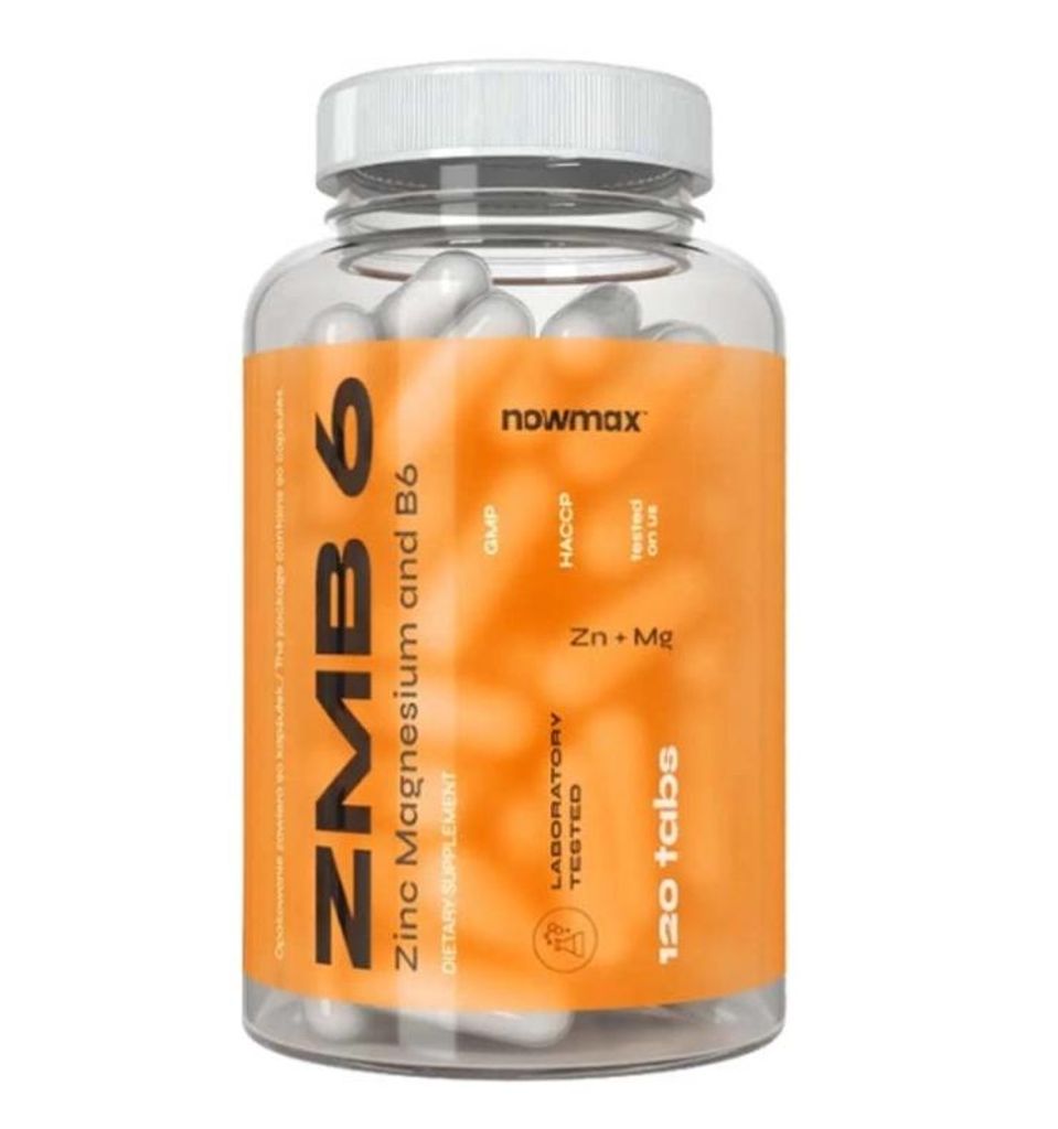 nowmax® ZMA + B6 90 Kapseln – Magnesium, Zink & Vitamin B6, Produktbild 