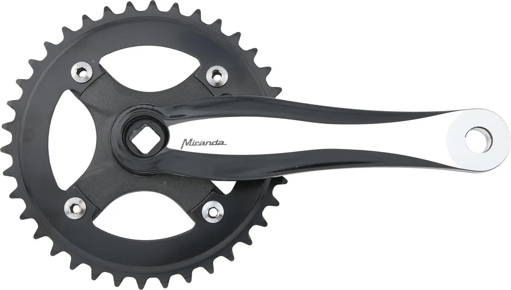Pédalier Miranda Beta 1R Plus Noir pour Transmission Mono-Plateau Vélo