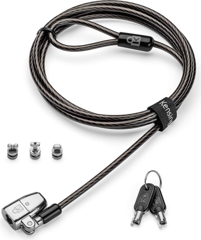 Kensington ClickSafe 2.0 3-in-1 Keyed Laptop Lock - Master Keyed - Sicherheitskabelschloss - 1.8 m
